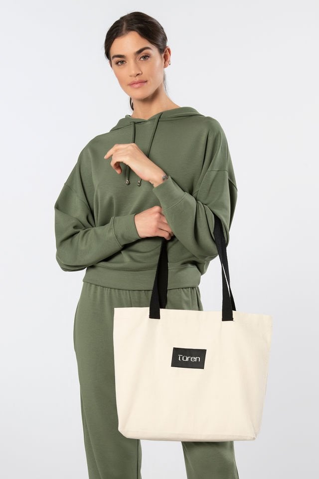 Türen Logo Baskılı Kanvas Tote Bag