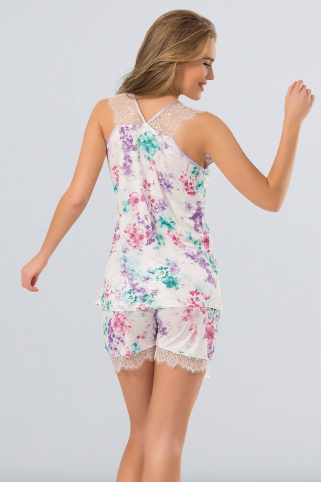 Çiçekli Sort Takim