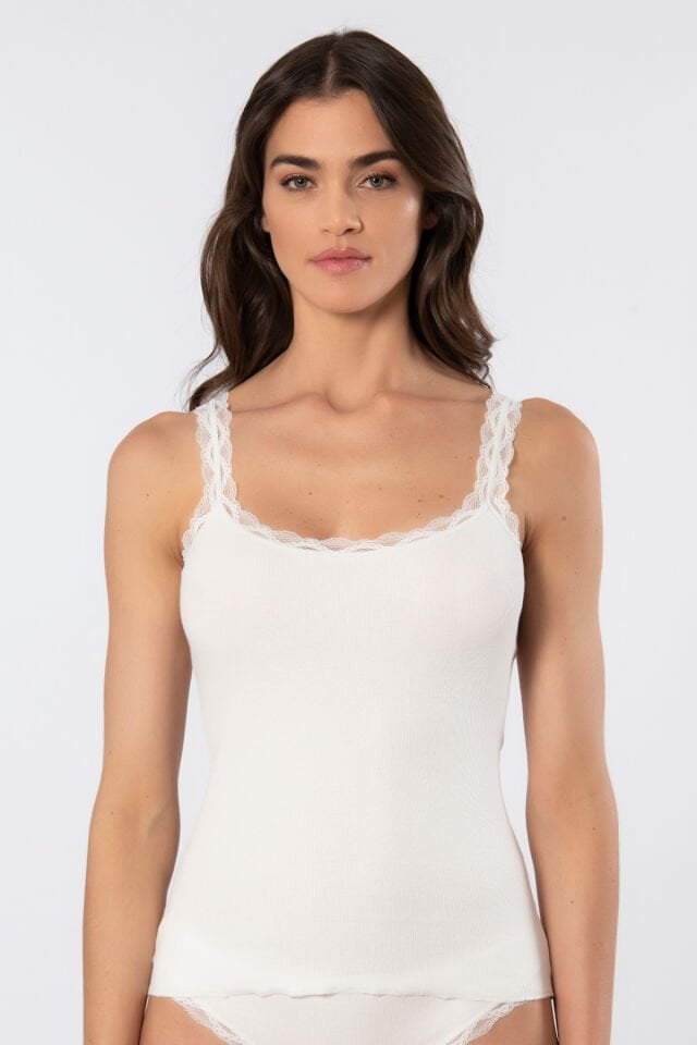 Türen Kadın Likralı Dantelli İp Askılı Kaşkorse