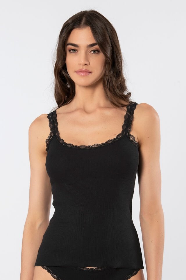 Türen Kadın Likralı Dantelli İp Askılı Kaşkorse