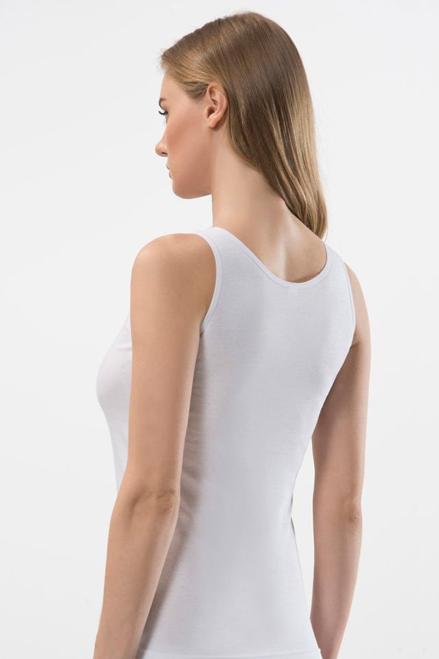 Türen Kadin Dantelli V Yaka Askili Pamuklu Atlet 2'li Paket