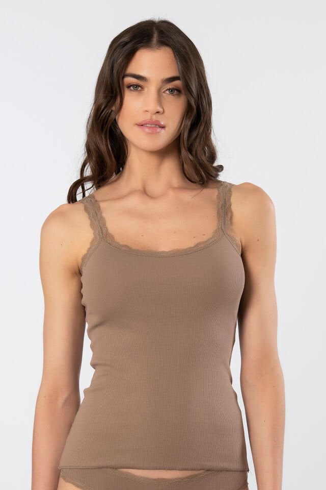 Türen Kadin Likrali Dantelli Ip Askili Kaskorse