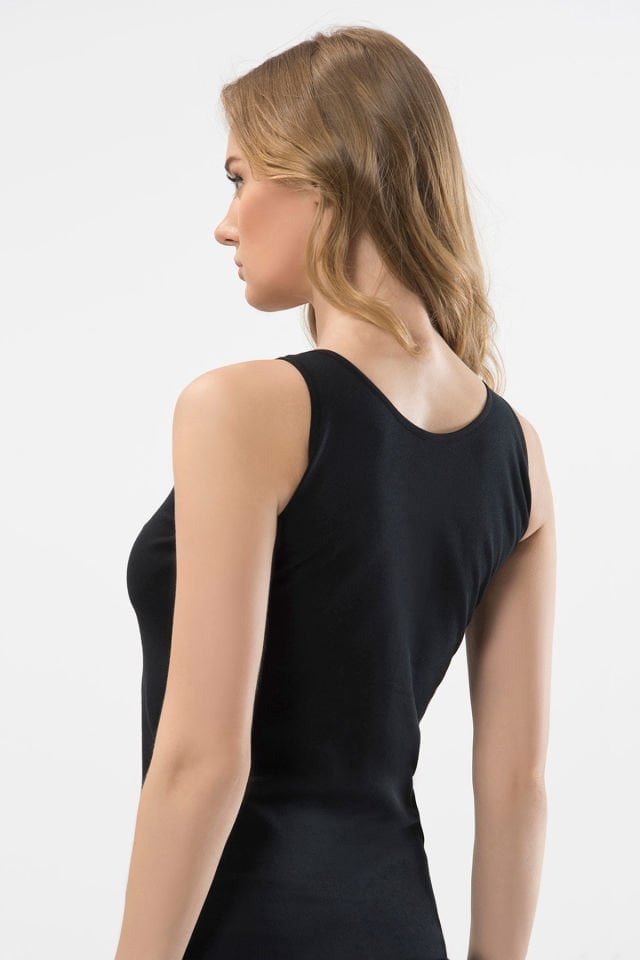 Türen Kadin Dantelli V Yaka Askili Pamuklu Atlet 2'li Paket