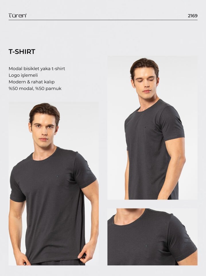 Cacharel Erkek Bisiklet Yaka T-shirt