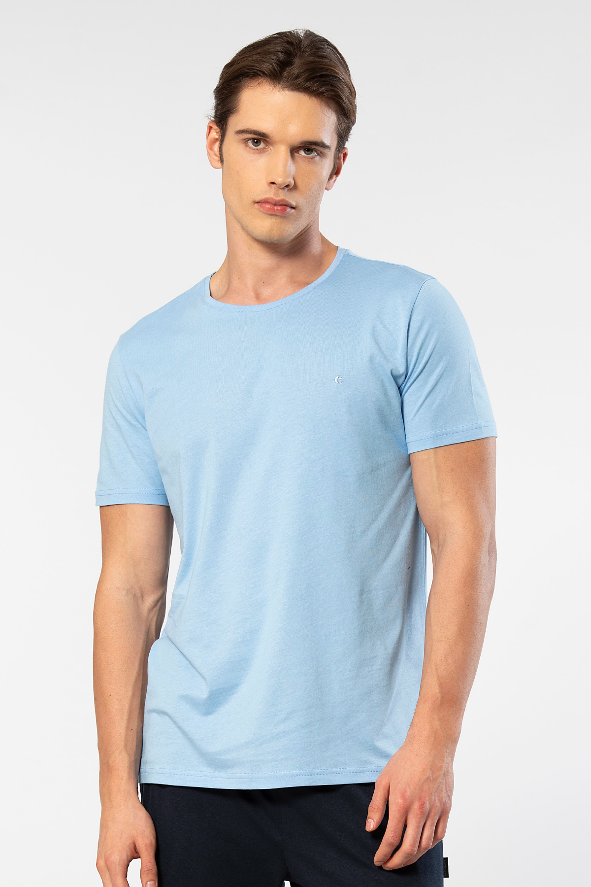 Cacharel Erkek Bisiklet Yaka T-shirt