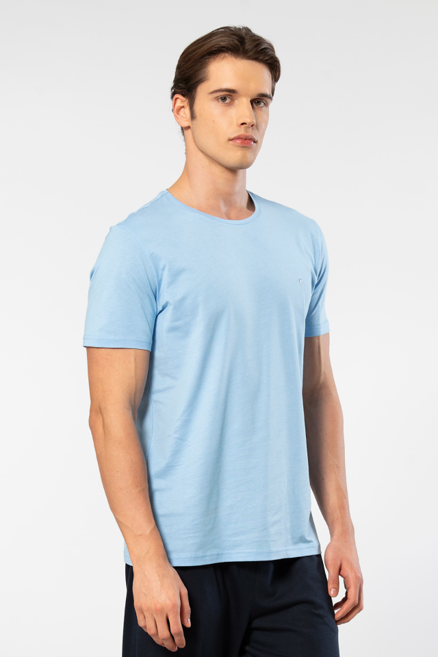 Cacharel Erkek Bisiklet Yaka T-shirt