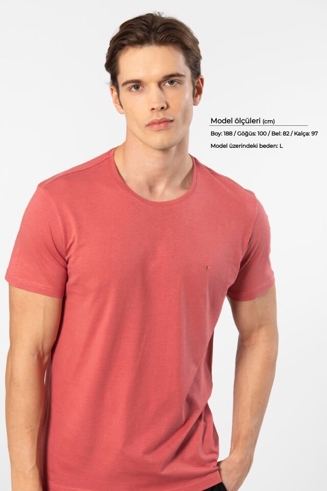 Cacharel Erkek Bisiklet Yaka T-shirt