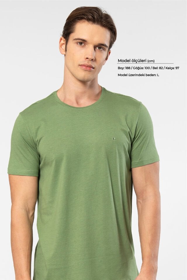 Cacharel Erkek Bisiklet Yaka T-shirt