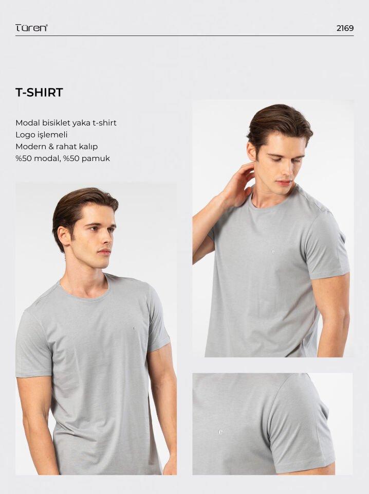 Cacharel Erkek Bisiklet Yaka T-shirt