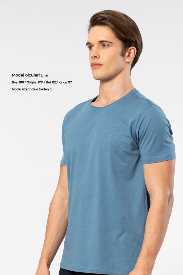 Cacharel Erkek Bisiklet Yaka T-shirt