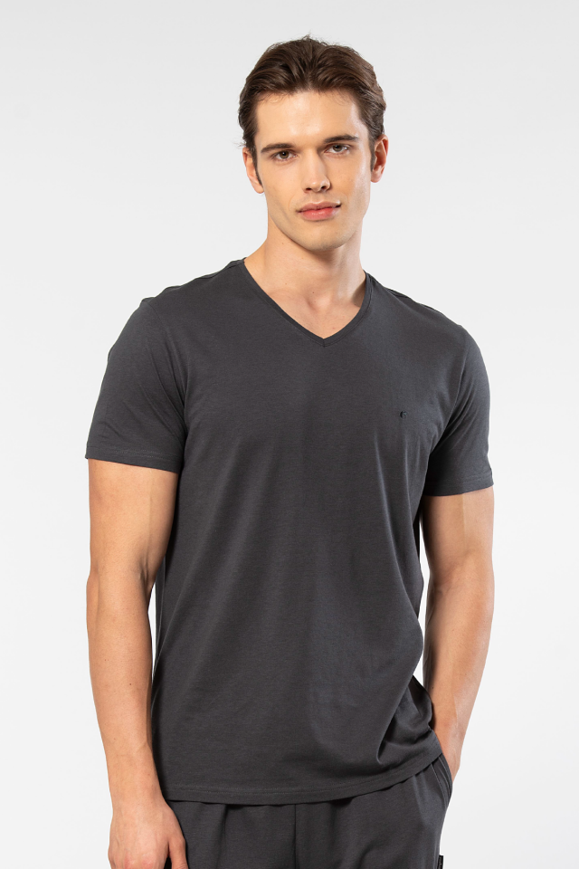 Cacharel Erkek V Yaka T-shirt