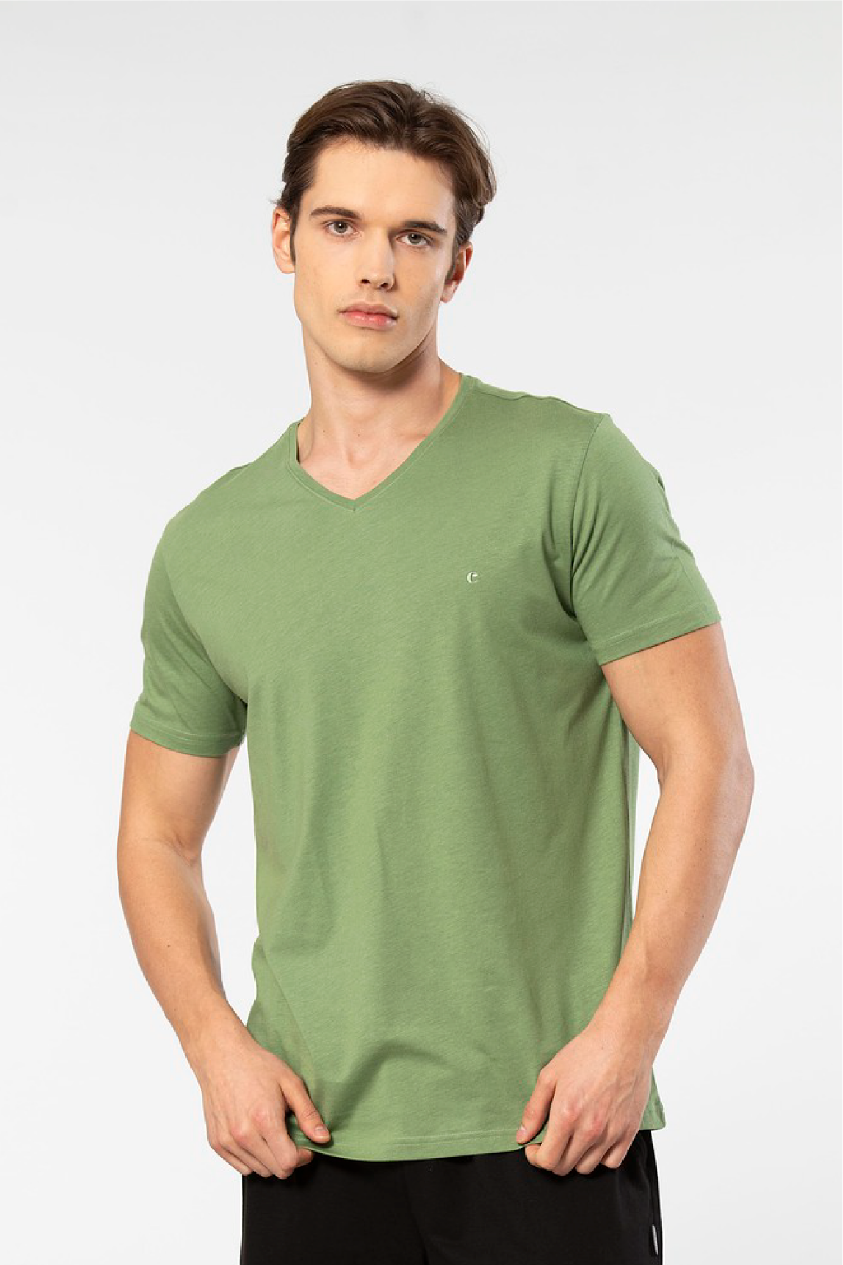 Cacharel Erkek V Yaka T-shirt