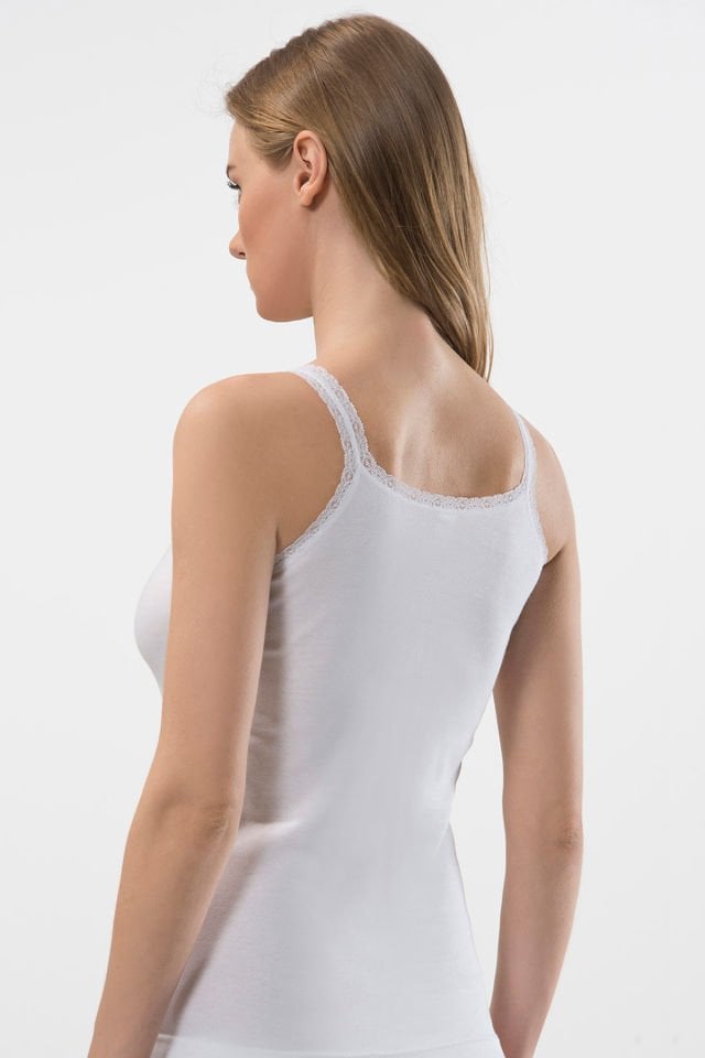 Türen Kadın Dantelli Askılı Pamuklu Atlet 2'li Paket