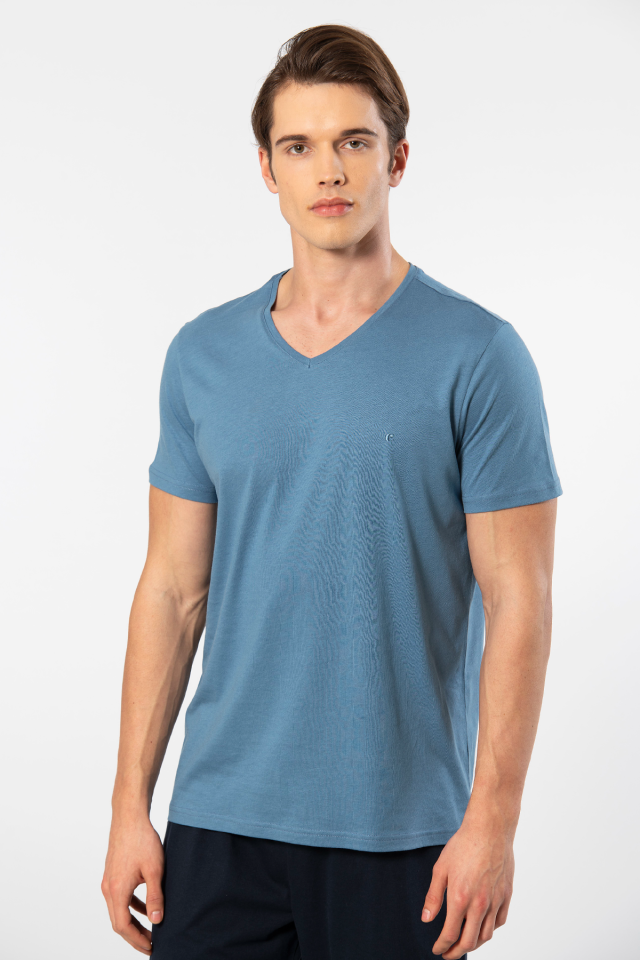 Cacharel Erkek V Yaka T-shirt