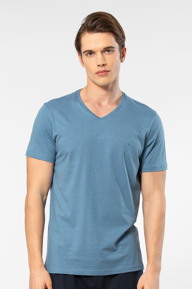 Cacharel Erkek V Yaka T-shirt