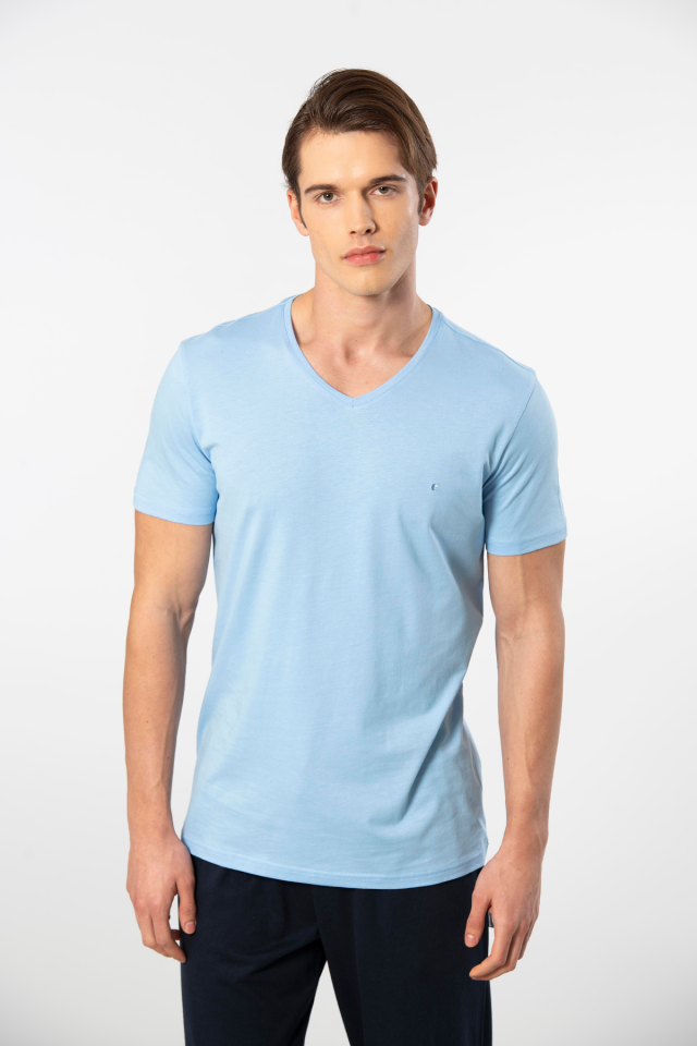 Cacharel Erkek V Yaka T-shirt