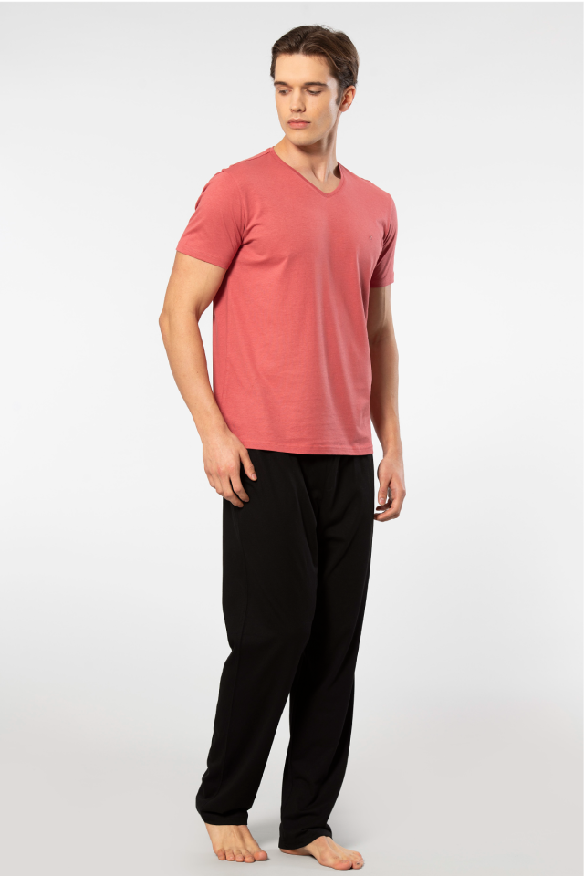 Cacharel Erkek Kisa Kollu Modal Pijama Takimi