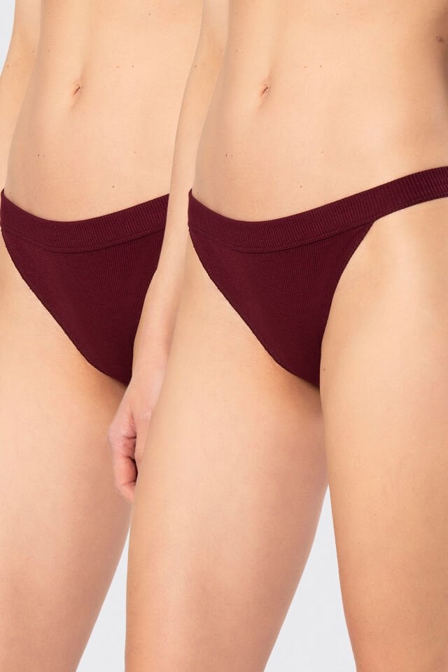 Türen Kadın Likralı Ribana Tanga 2'li Paket