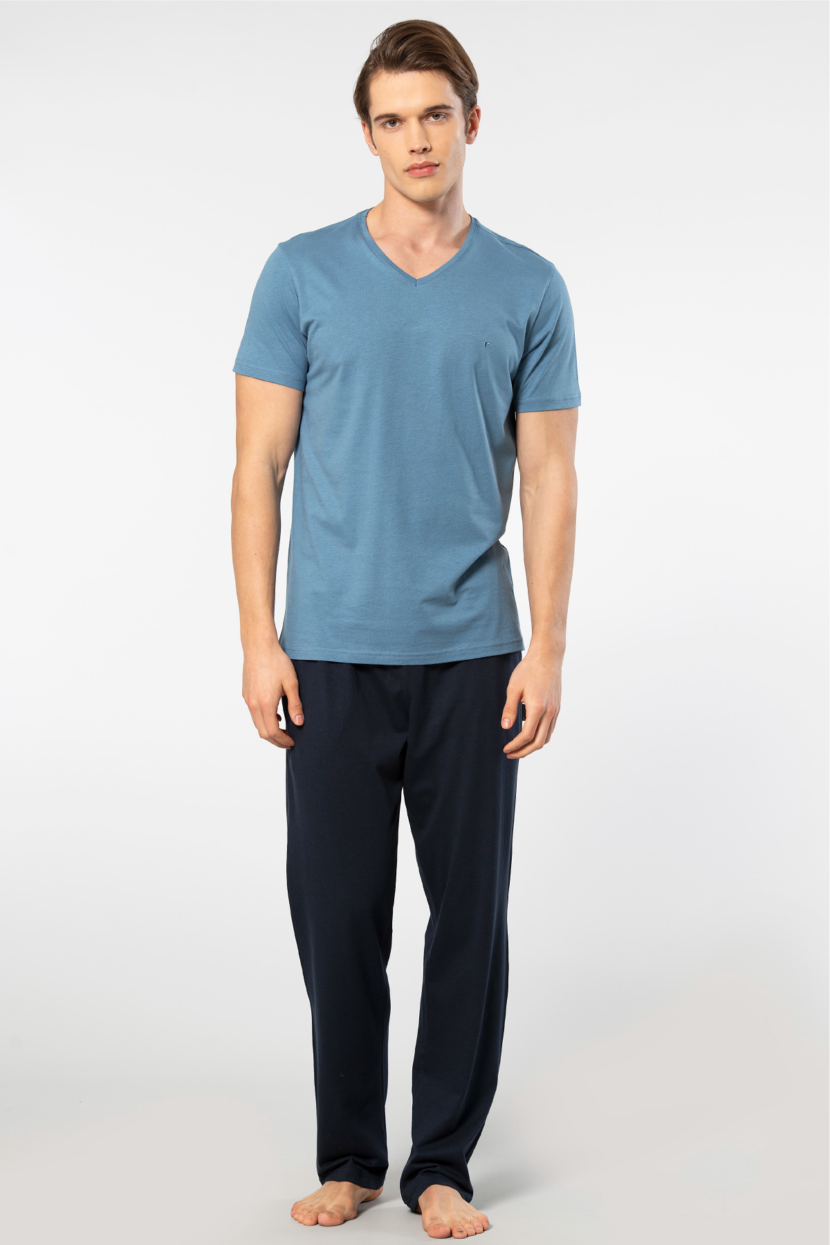 Cacharel Erkek Kısa Kollu Modal Pijama Takımı