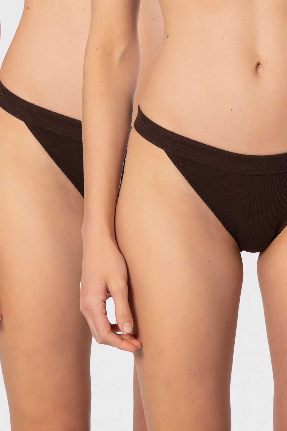 Türen Kadın Likralı Ribana Tanga 2'li Paket