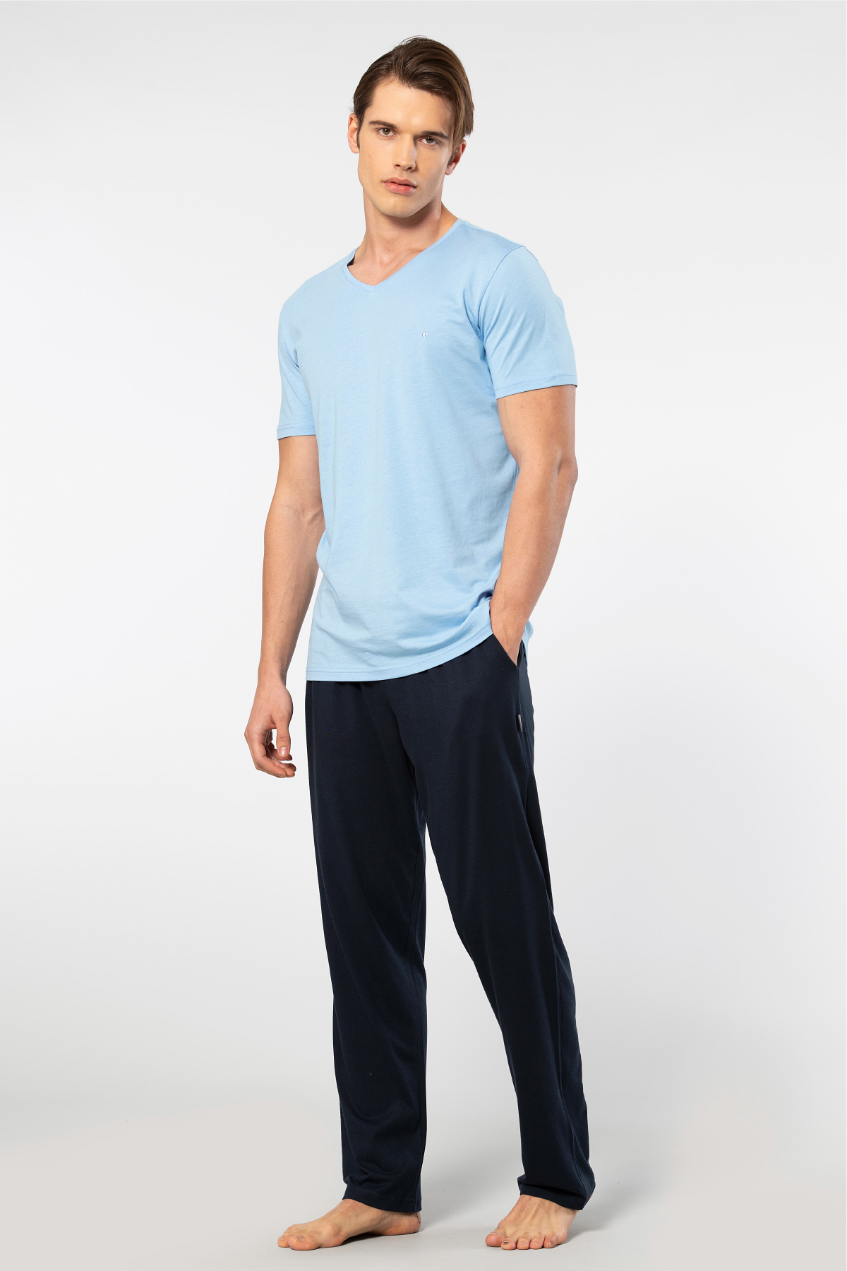 Cacharel Erkek Kısa Kollu Modal Pijama Takımı