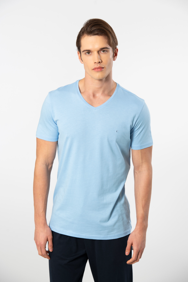 Cacharel Erkek Kısa Kollu Modal Pijama Takımı