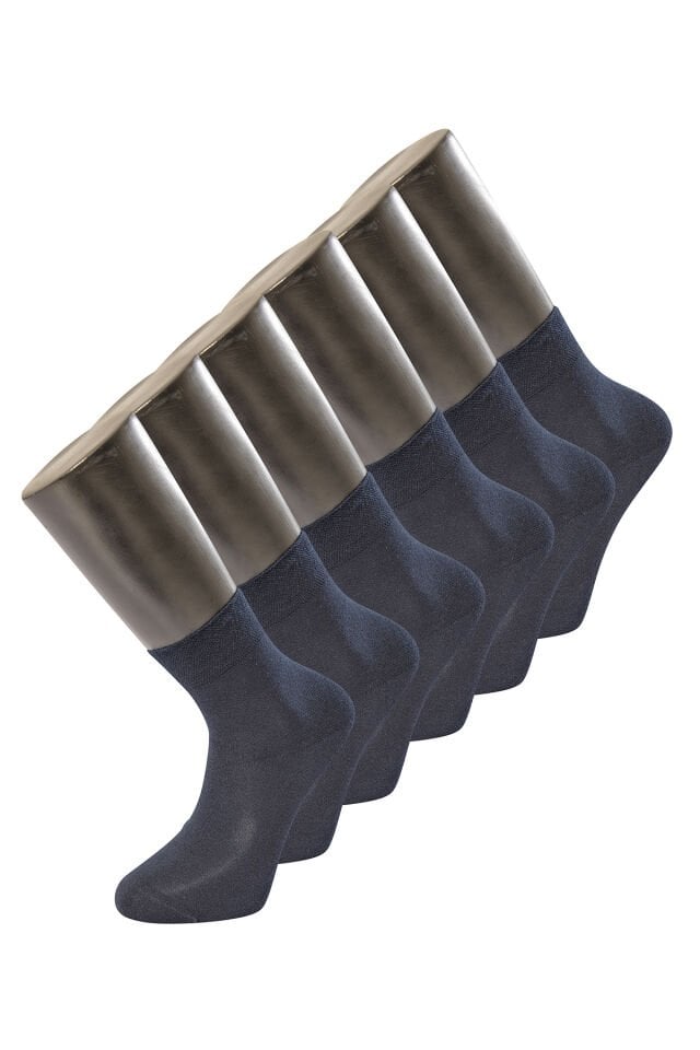 Türen Erkek Düz Yarım Soket Çorap 6'lı Paket