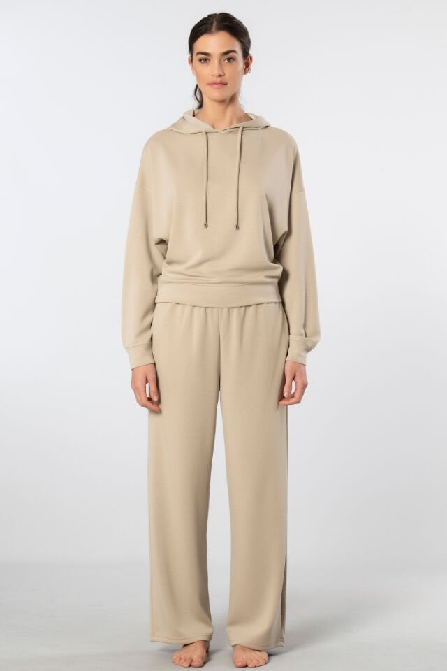 Türen Kadın Kapüşonlu Boru Paça Eşofman Takımı