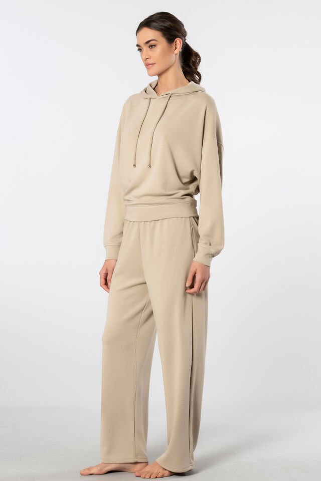 Türen Kadın Kapüşonlu Boru Paça Eşofman Takımı