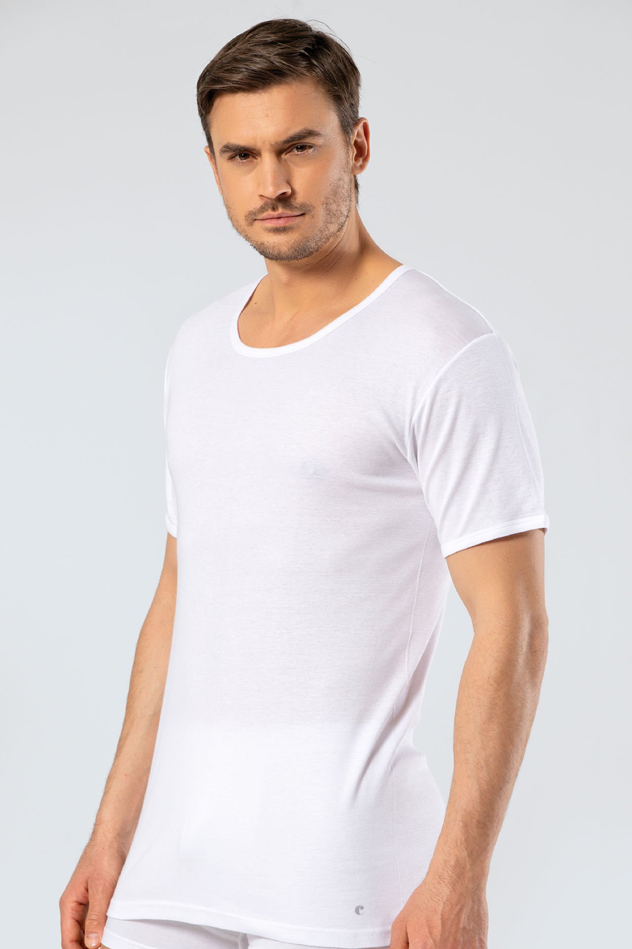 Cacharel Erkek Bisiklet Yaka Fanila