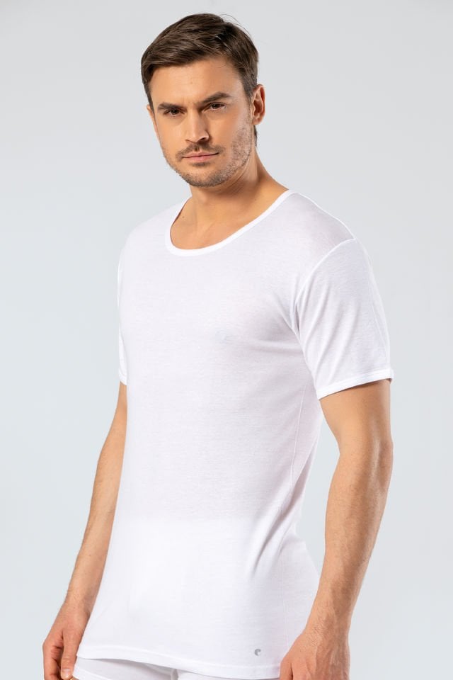 Cacharel Erkek Bisiklet Yaka Fanila