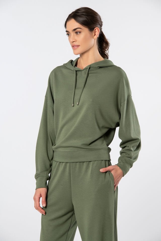 Türen Kadın Kapüşonlu Boru Paça Eşofman Takımı