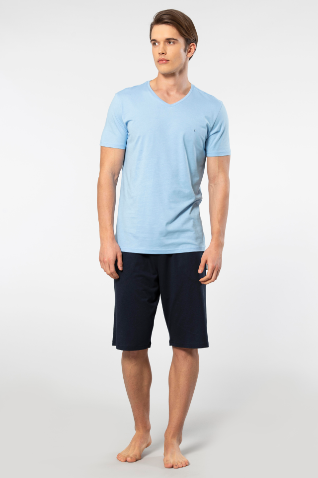 Cacharel Erkek Kisa Kollu Modal Bermuda Takim