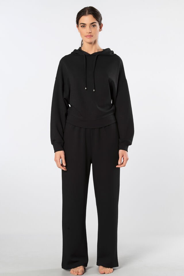 Türen Kadın Kapüşonlu Boru Paça Eşofman Takımı