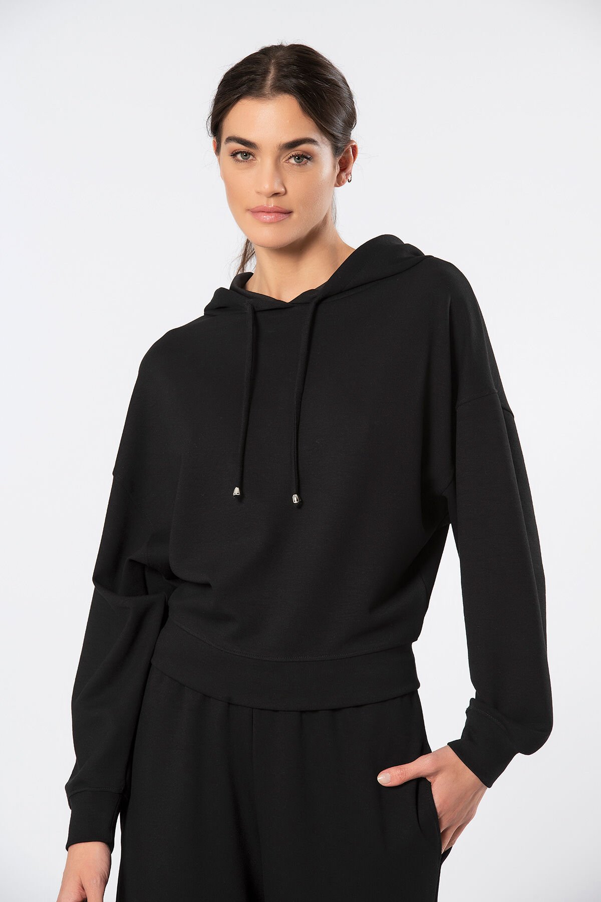 Türen Kadın Kapüşonlu Boru Paça Eşofman Takımı