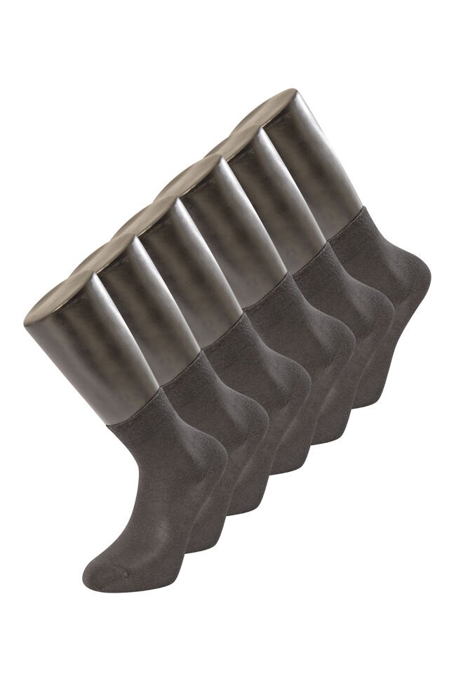 Türen Erkek Düz Yarım Soket Çorap 6'lı Paket