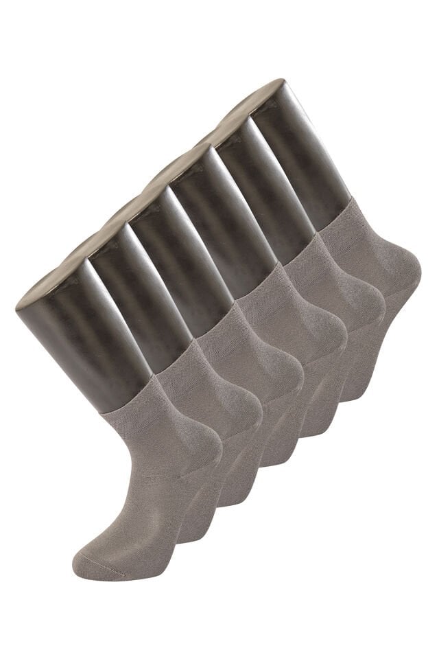Türen Erkek Düz Yarım Soket Çorap 6'lı Paket