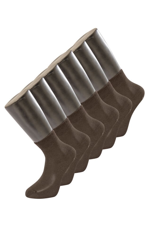 Türen Erkek Düz Yarım Soket Çorap 6'lı Paket