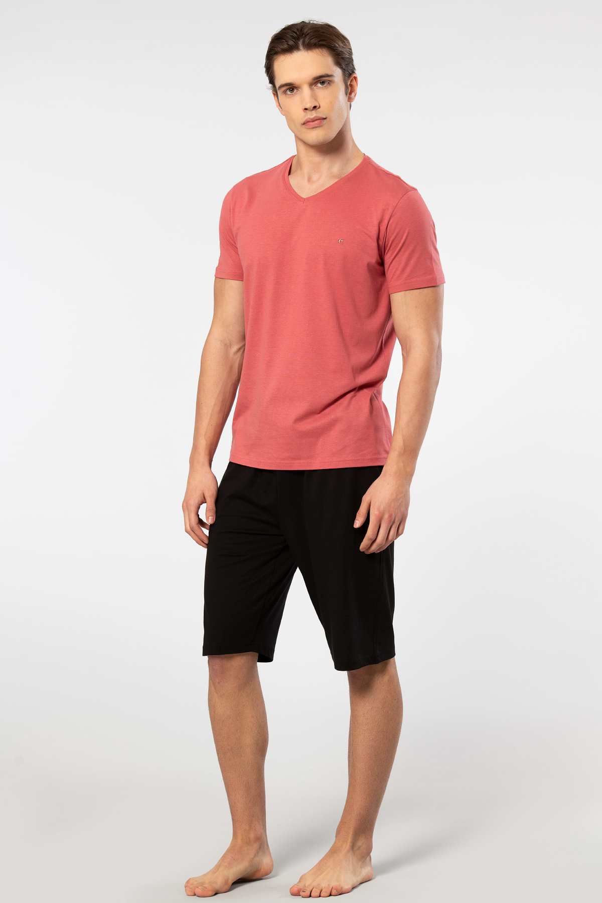 Cacharel Erkek Kısa Kollu Modal Bermuda Takım