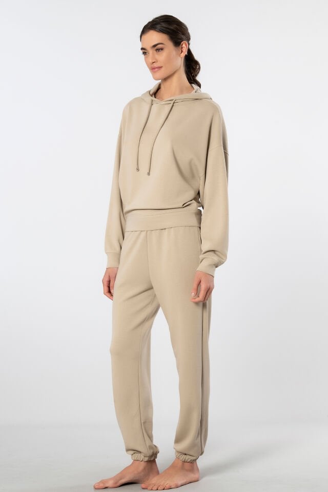 Türen Kadın Kapüşonlu Jogger Eşofman Takımı