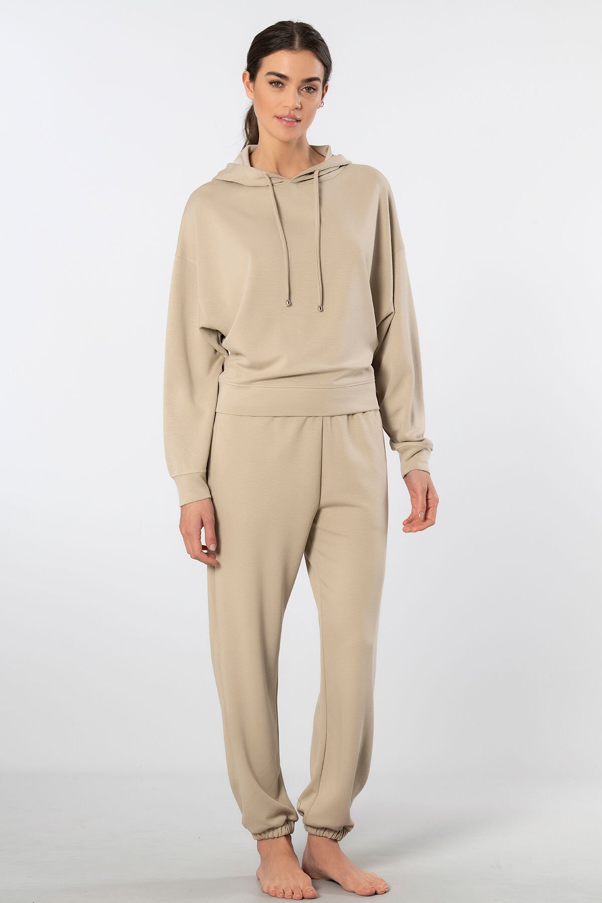 Türen Kadın Kapüşonlu Jogger Eşofman Takımı