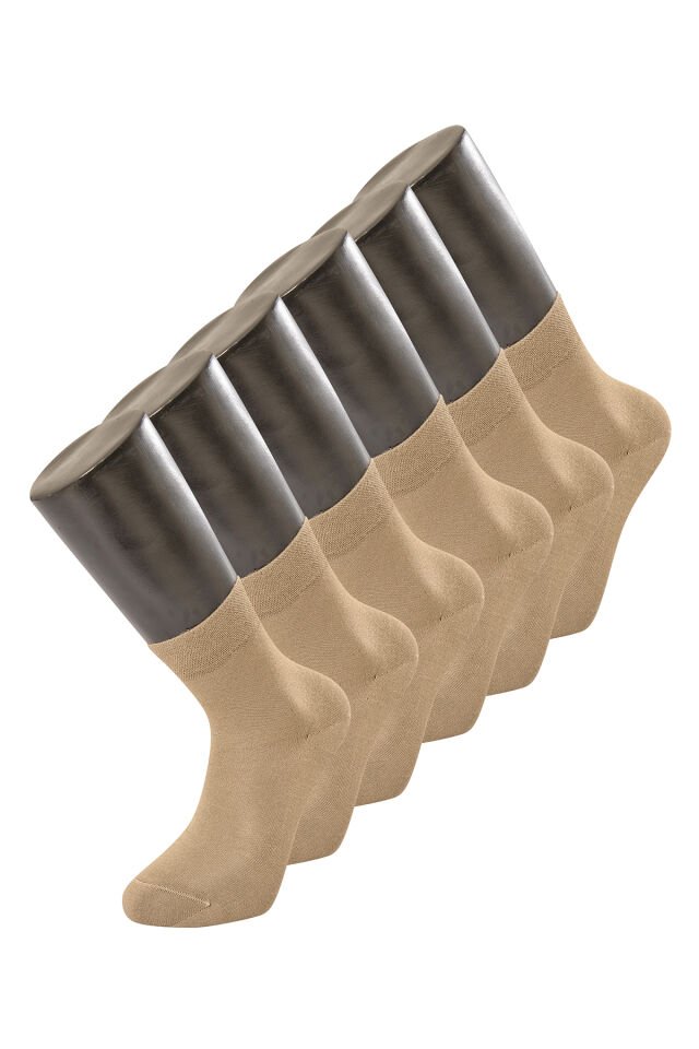 Türen Erkek Düz Yarım Soket Çorap 6'lı Paket