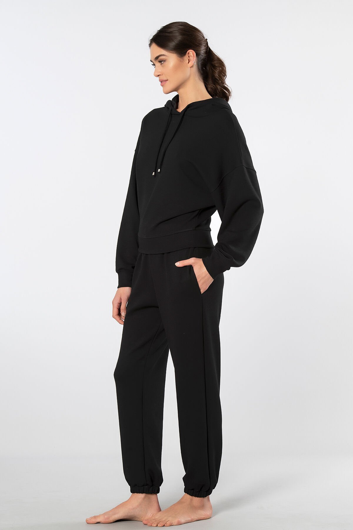 Türen Kadın Kapüşonlu Jogger Eşofman Takımı