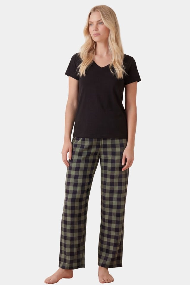 Türen Kadın Ekoseli Pijama Takımı