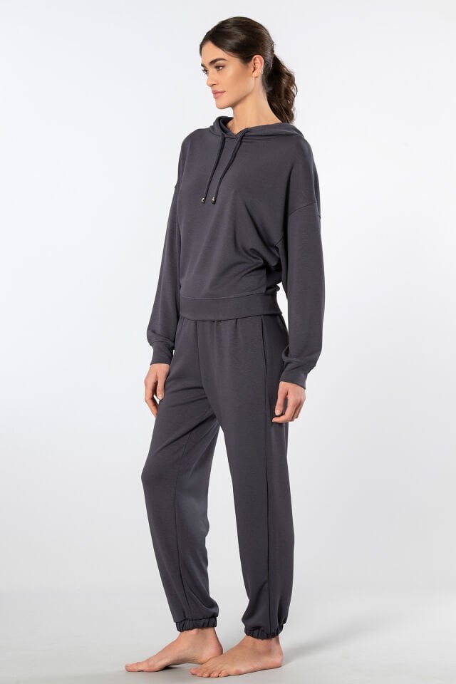 Türen Kadın Kapüşonlu Jogger Eşofman Takımı