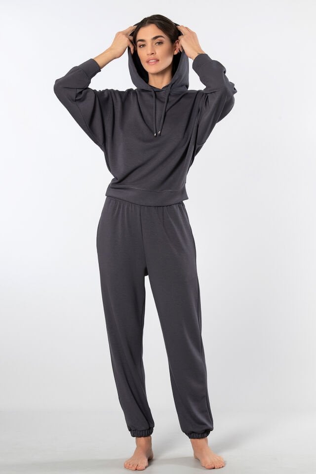 Türen Kadın Kapüşonlu Jogger Eşofman Takımı