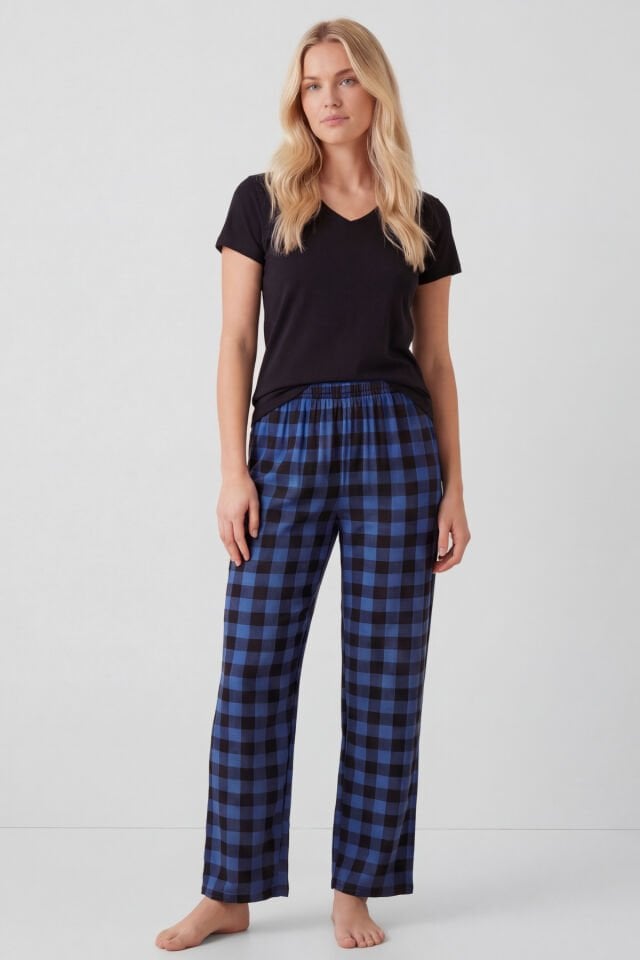 Türen Kadın Ekoseli Pijama Takımı