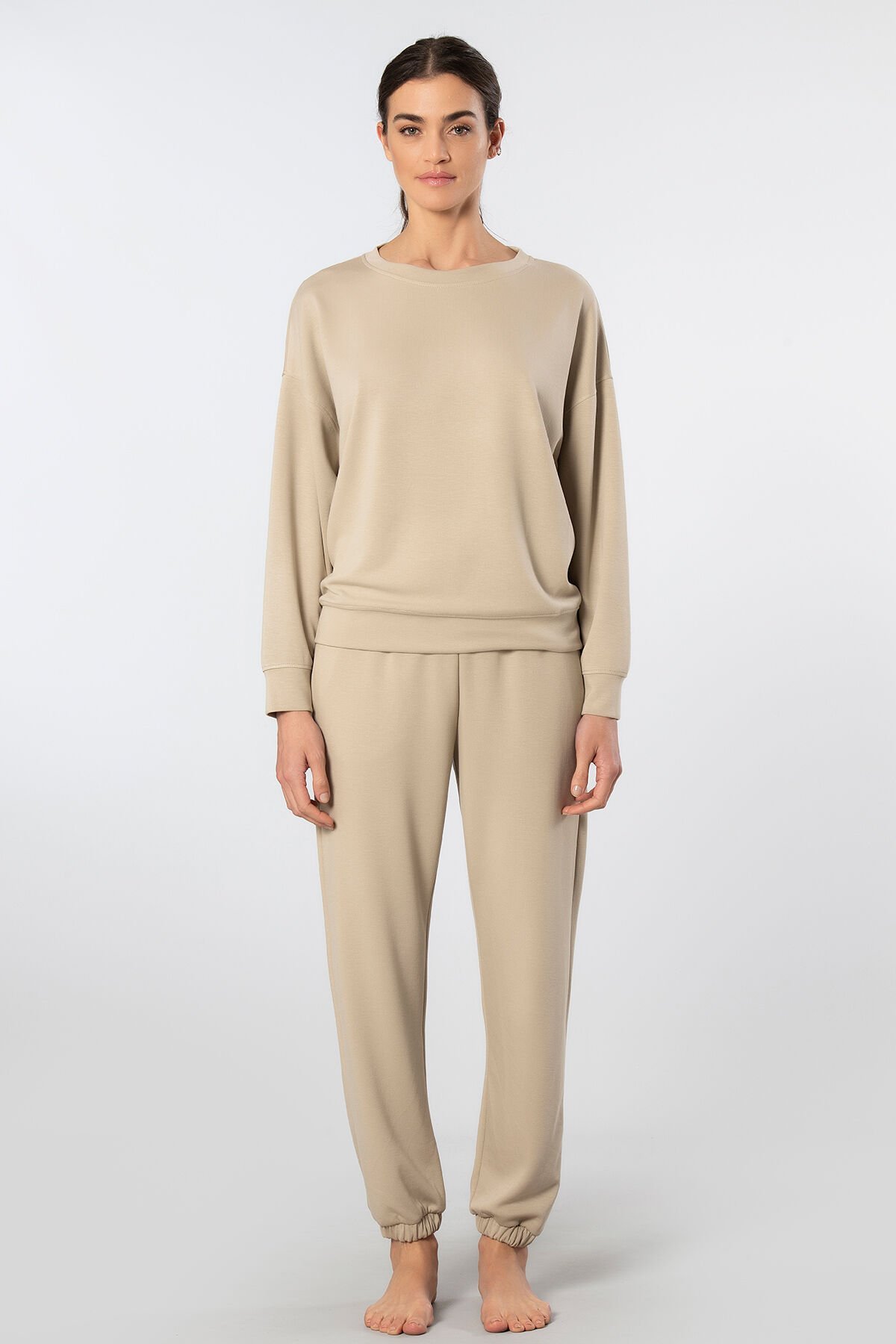 Türen Kadın Bisiklet Yaka Jogger Eşofman Takımı