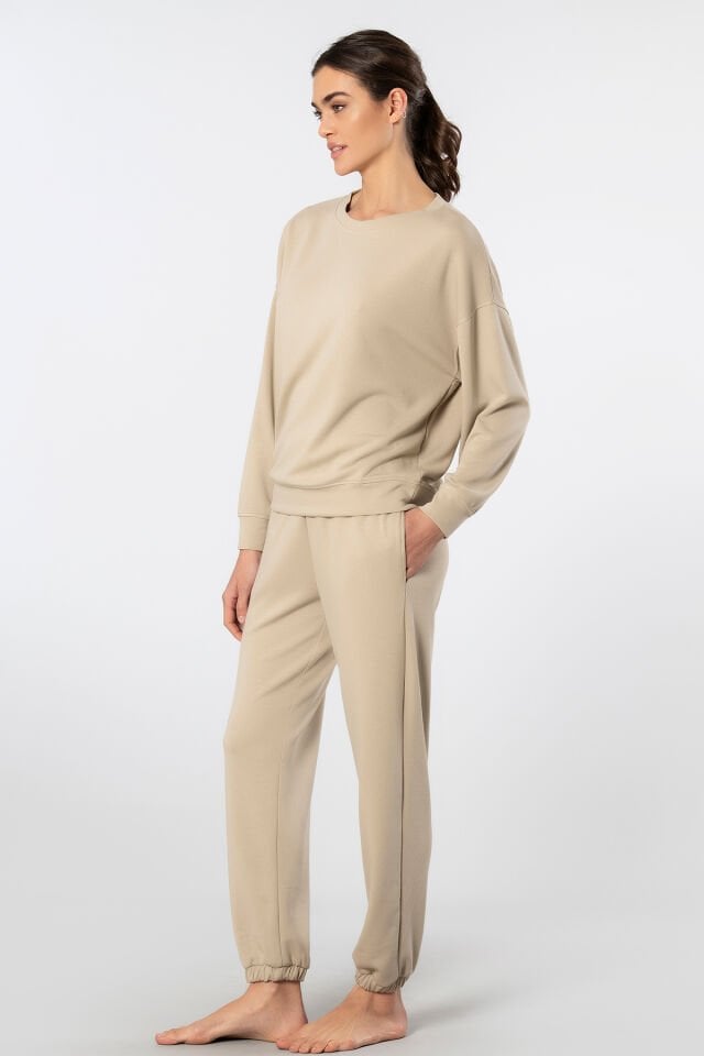 Türen Kadın Bisiklet Yaka Jogger Eşofman Takımı