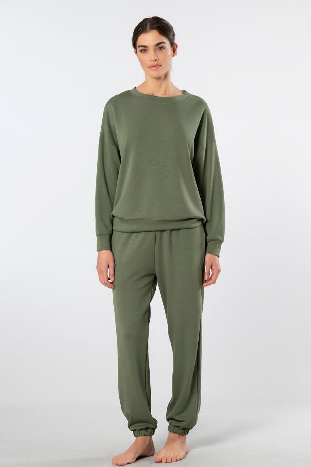 Türen Kadın Bisiklet Yaka Jogger Eşofman Takımı